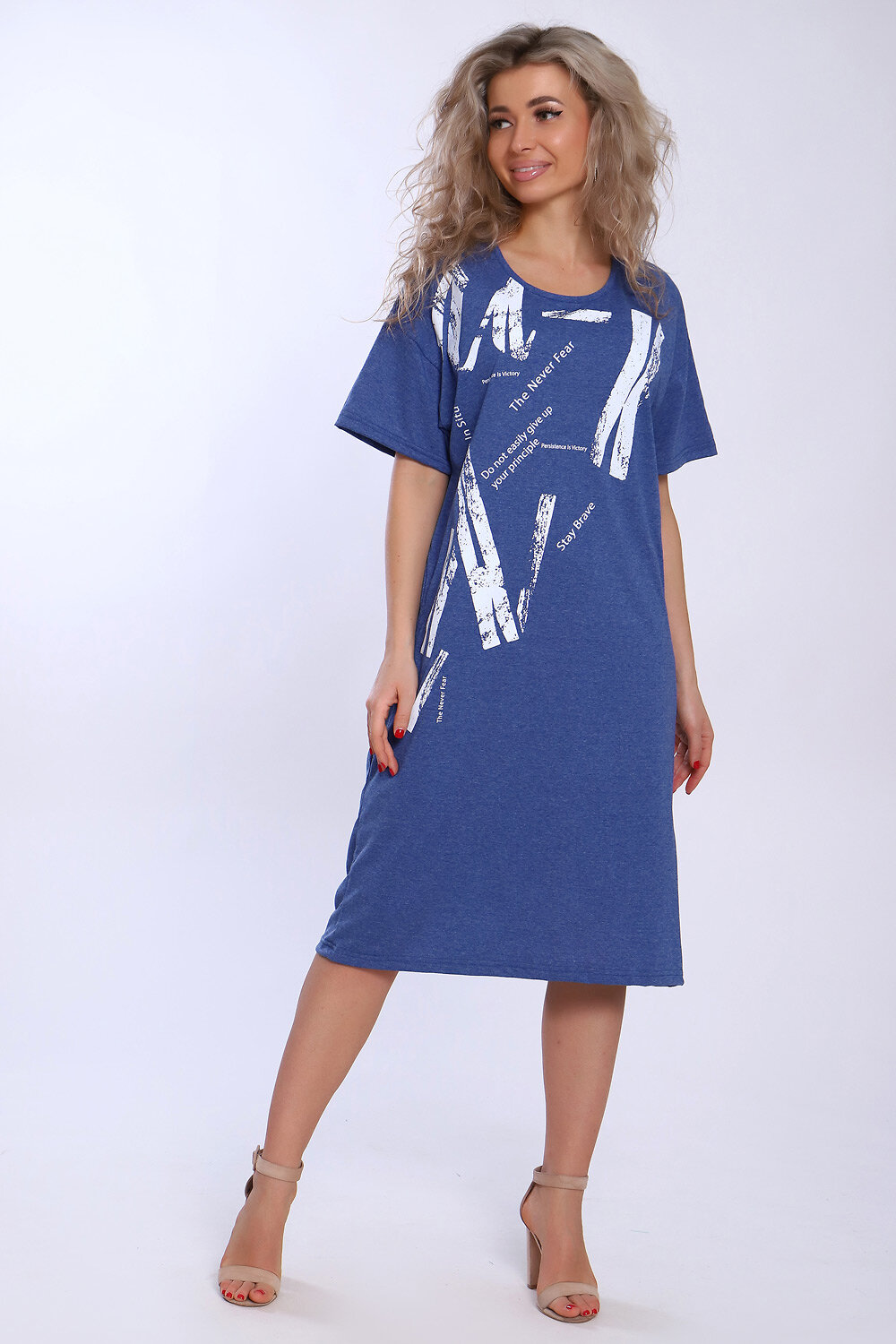 Натали Платье 580703 51109 индиго меланж