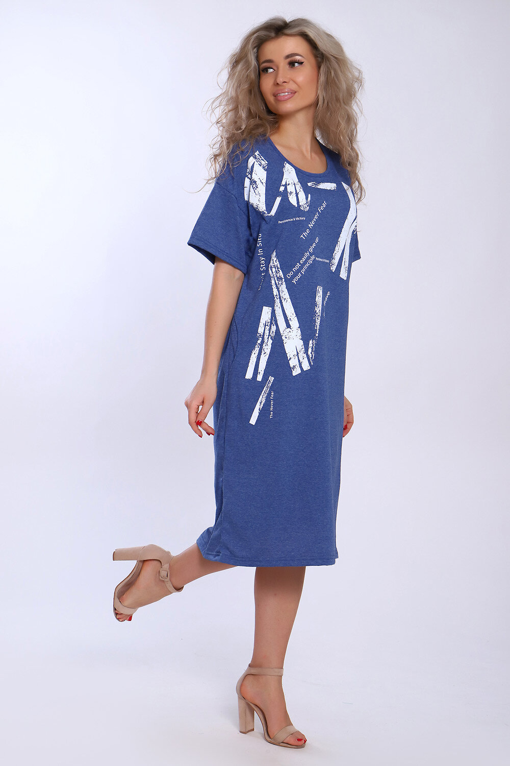 Натали Платье 580703 51109 индиго меланж