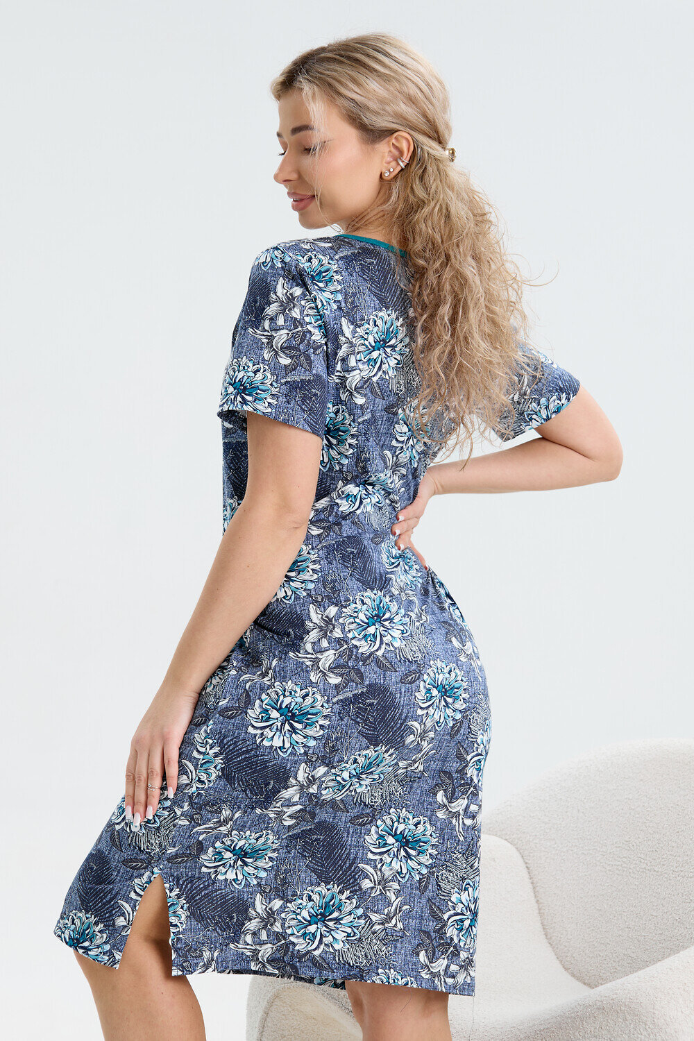 Натали Халат 580707 37002 синий