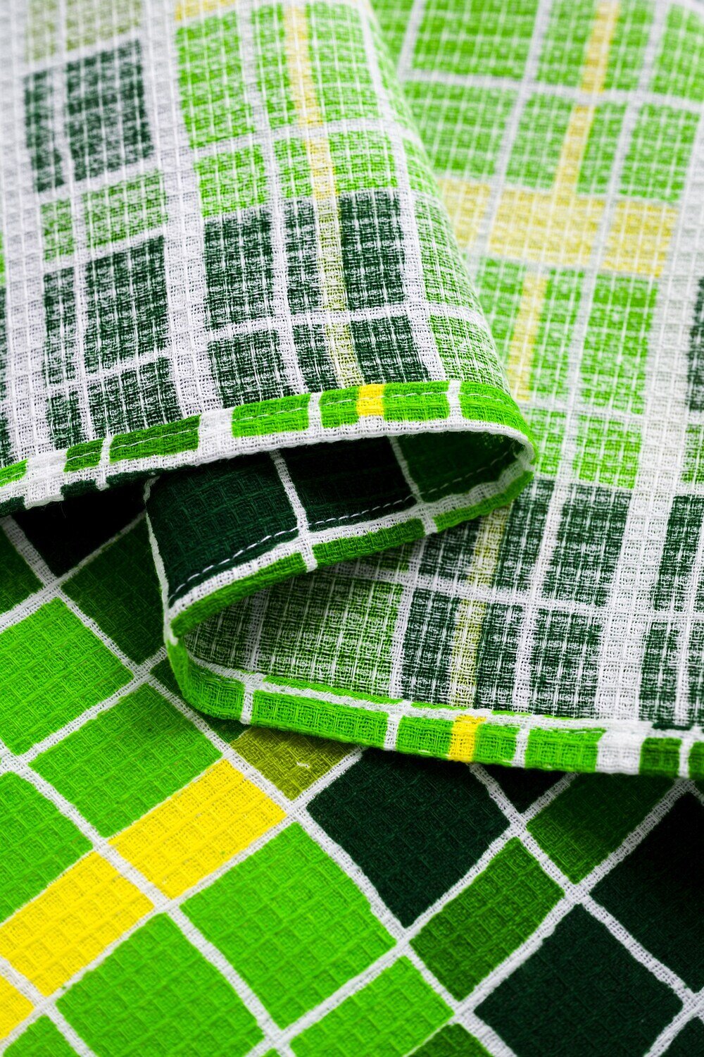 Натали Полотенце 580712 Полотенце пляжное Яркая клетка зеленый