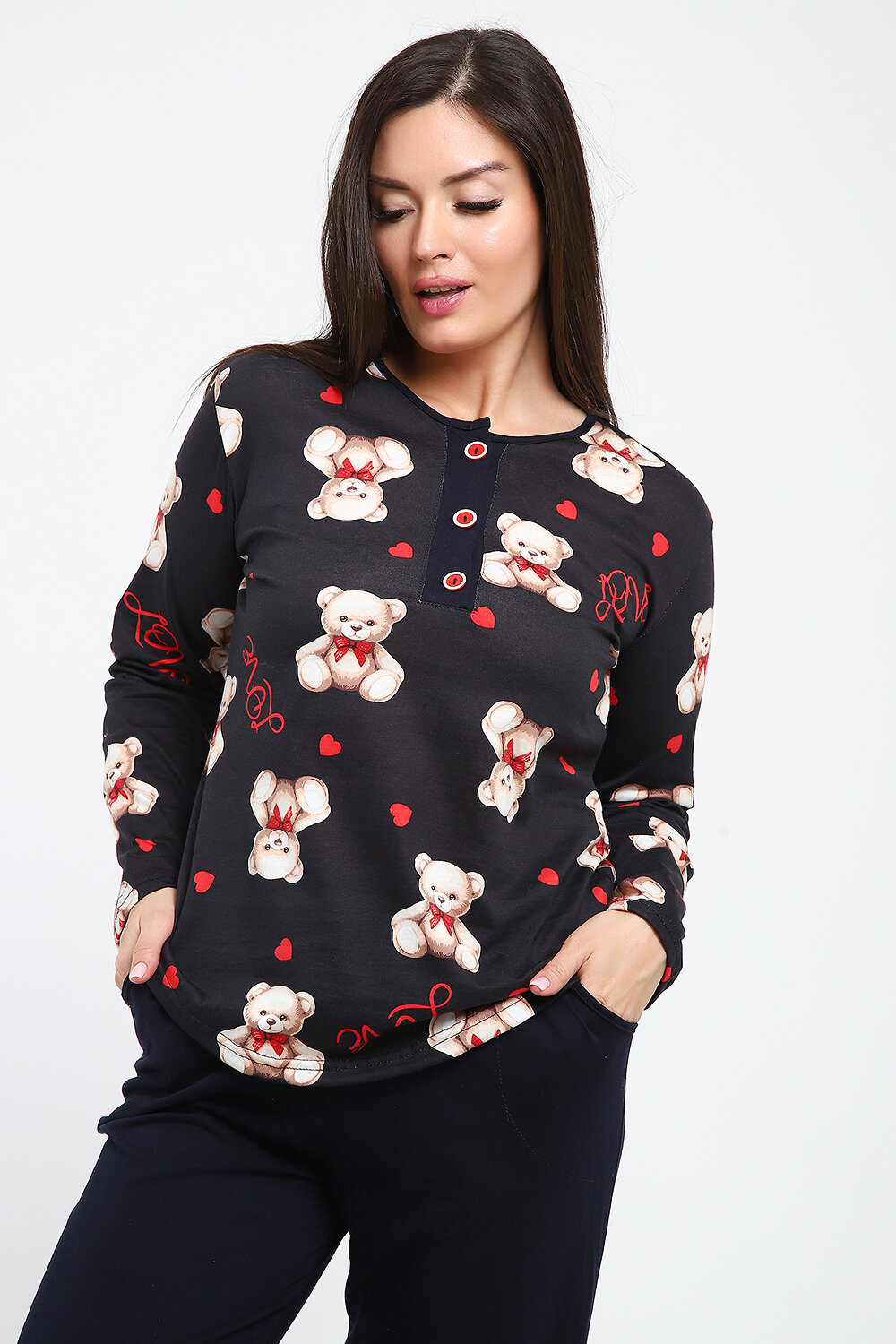 Натали Пижама 580821 24276 темно-синий