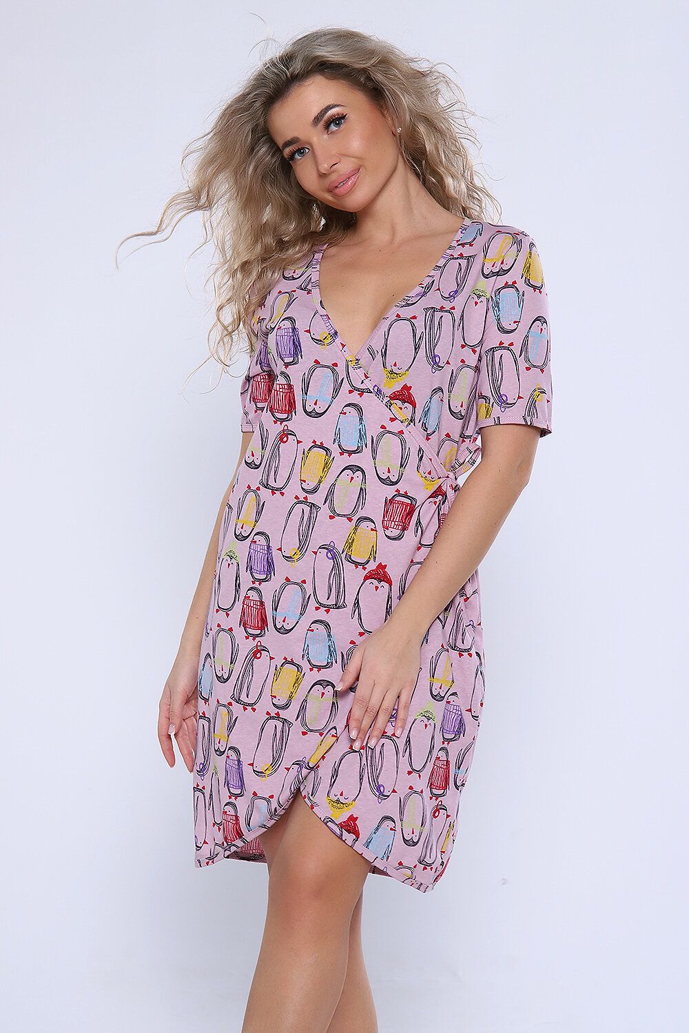 Натали Халат 580824 89331 розовый