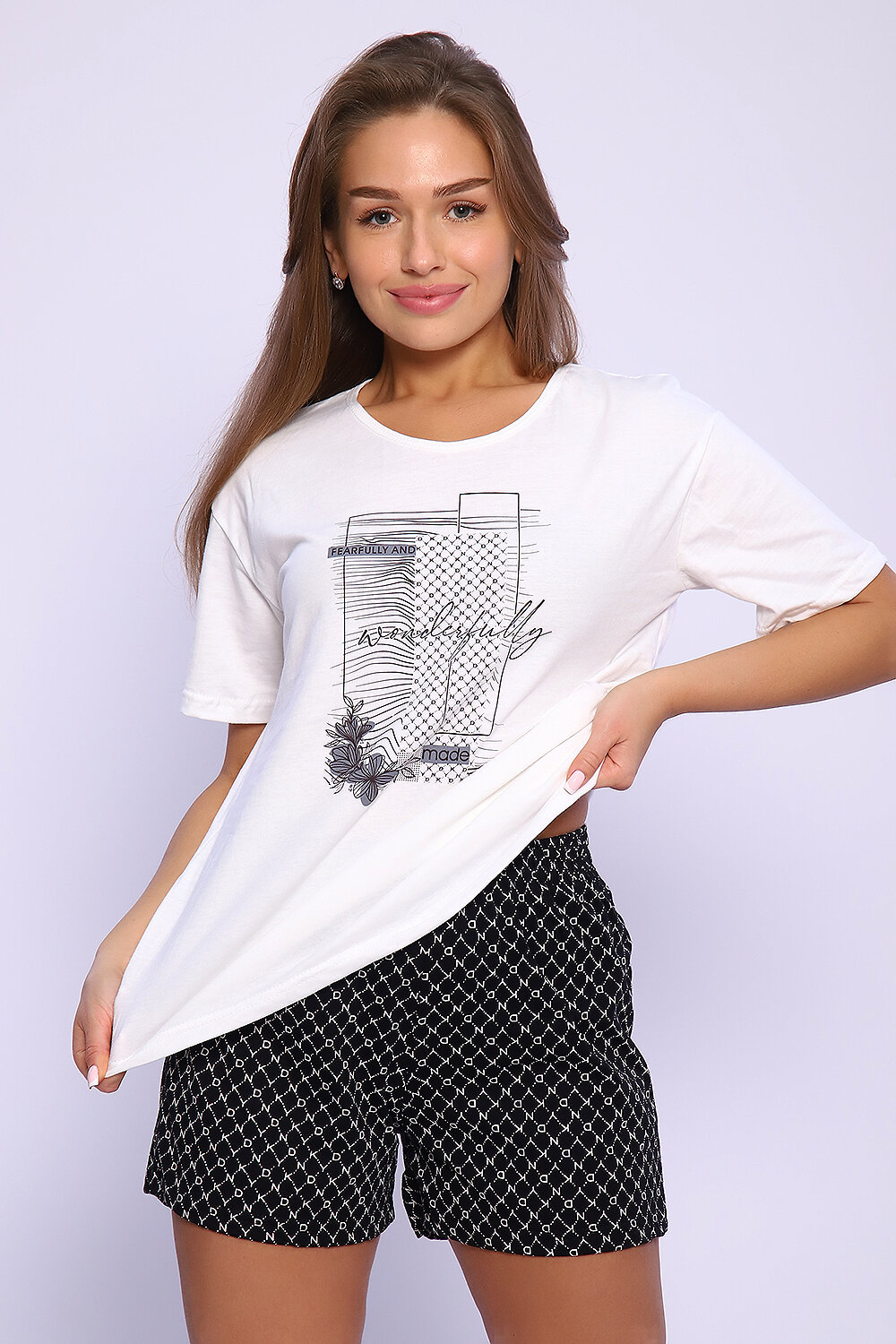 Натали Костюм 580842 59216 черно-белый