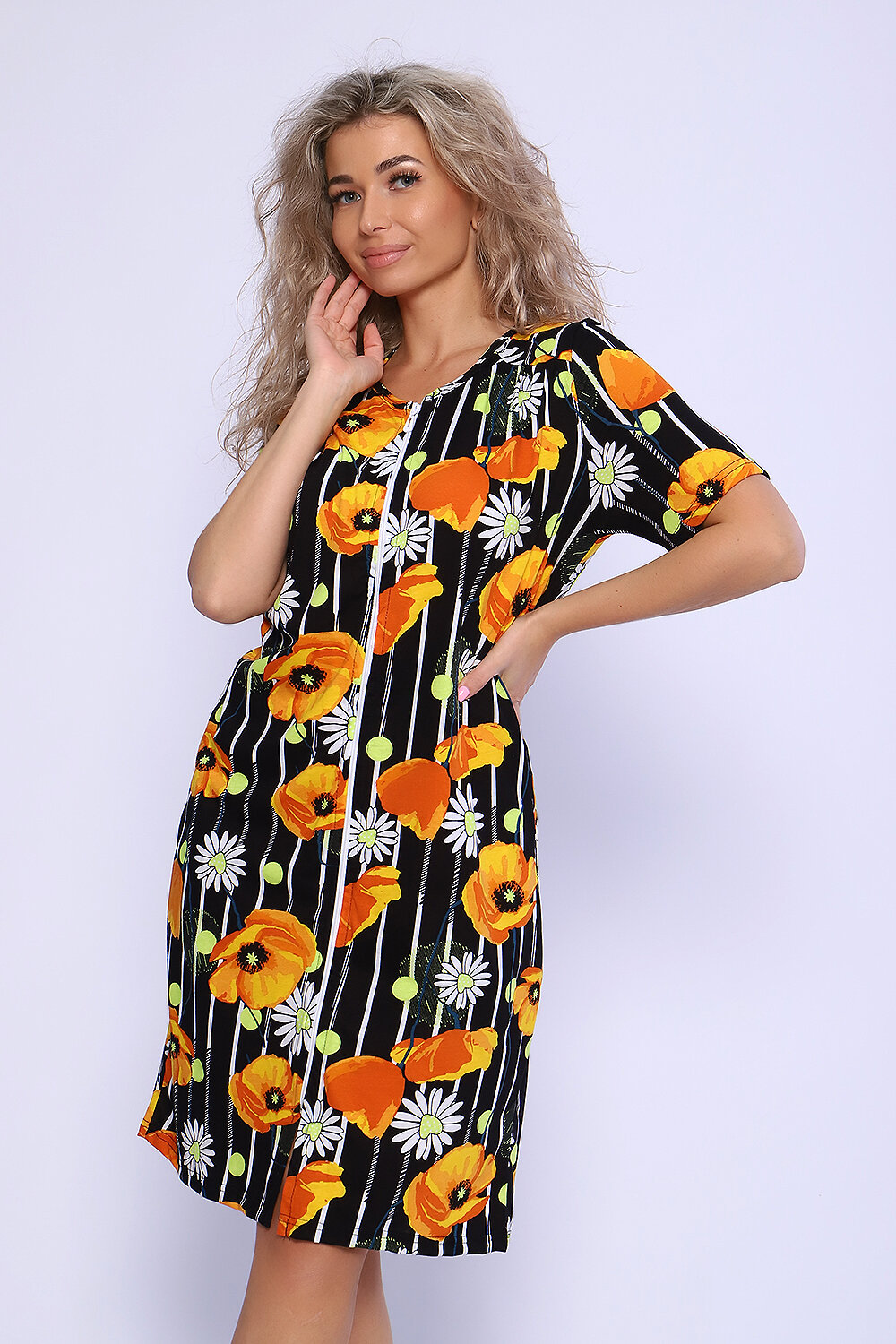 Натали Халат 580846 59204 желтый-черный