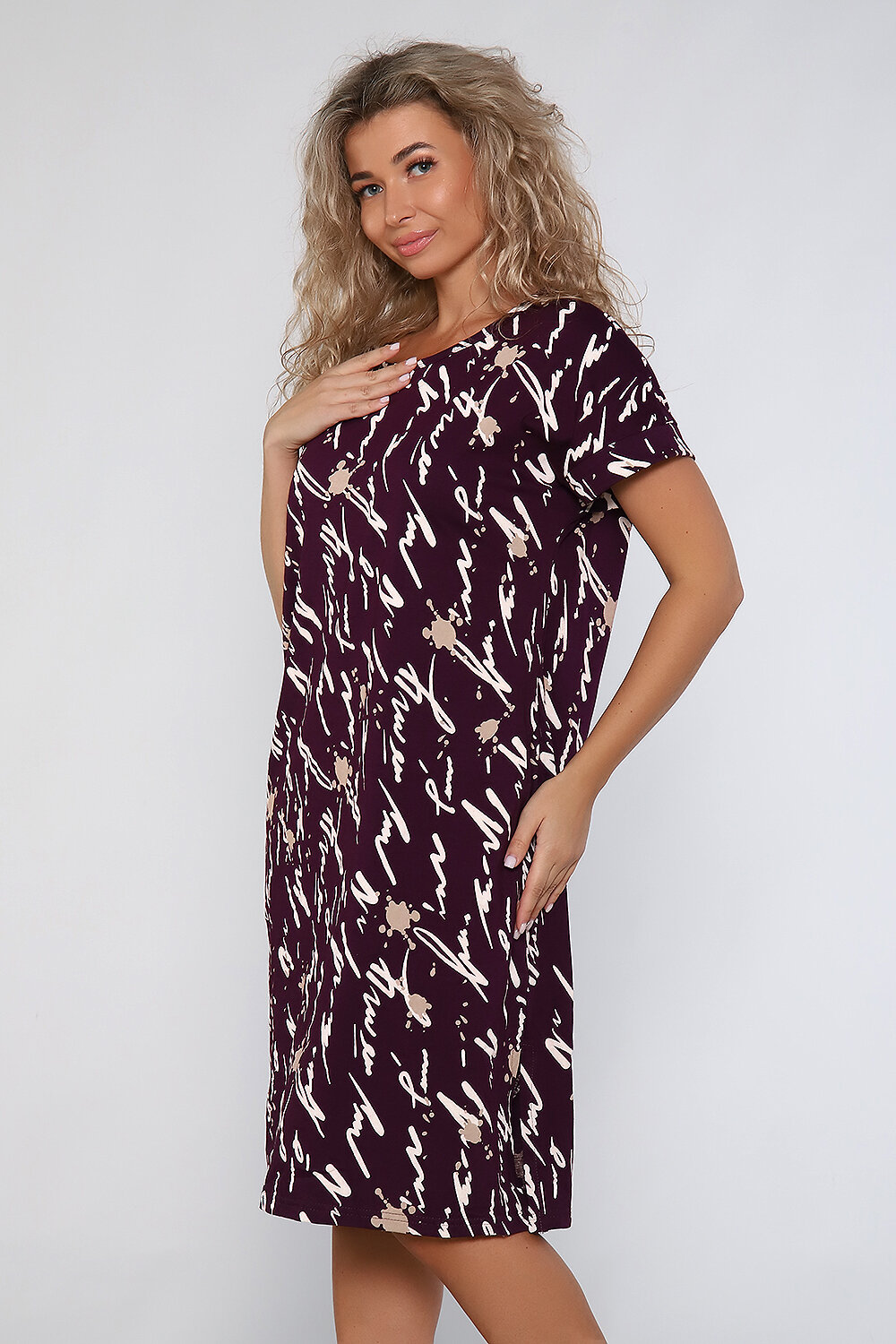 Натали Платье 580851 59193 бордовый