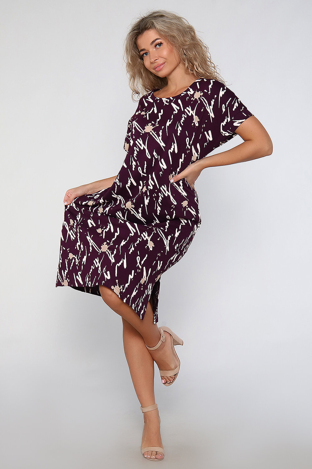 Натали Платье 580851 59193 бордовый