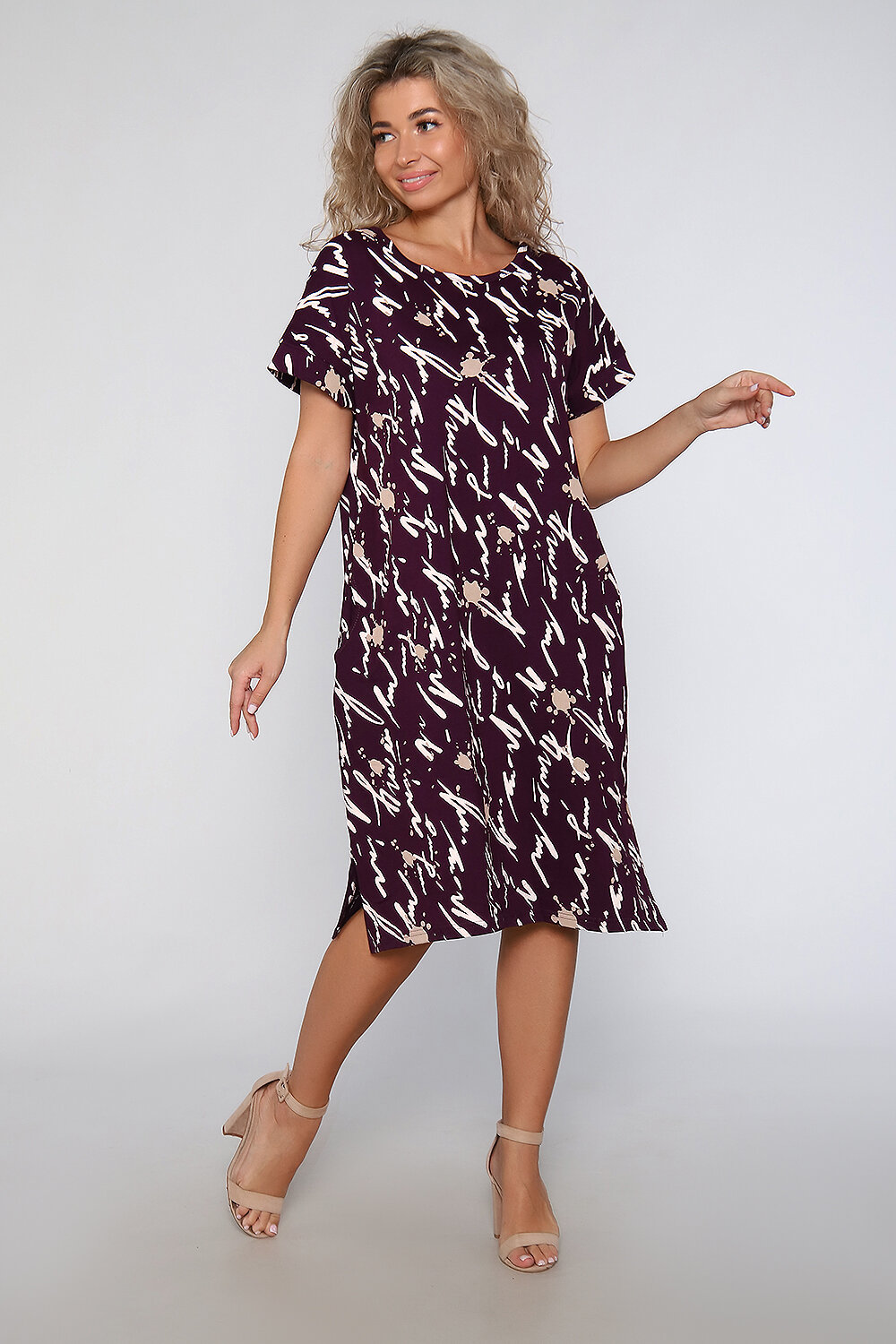 Натали Платье 580851 59193 бордовый