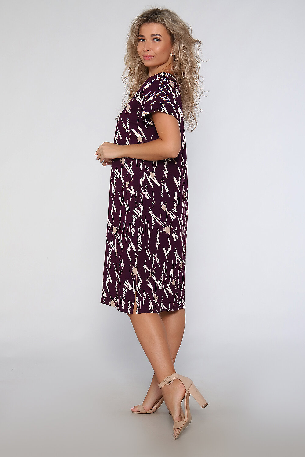 Натали Платье 580851 59193 бордовый