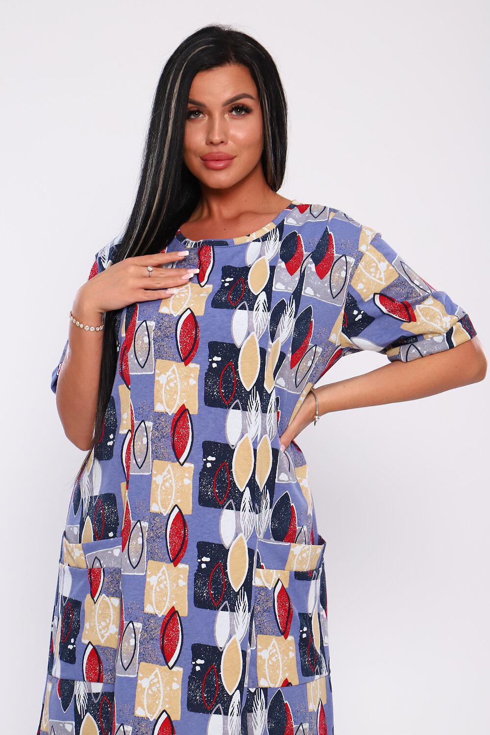 Натали Платье 580862 59129 синий