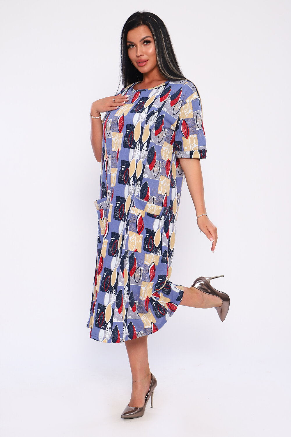 Натали Платье 580862 59129 синий