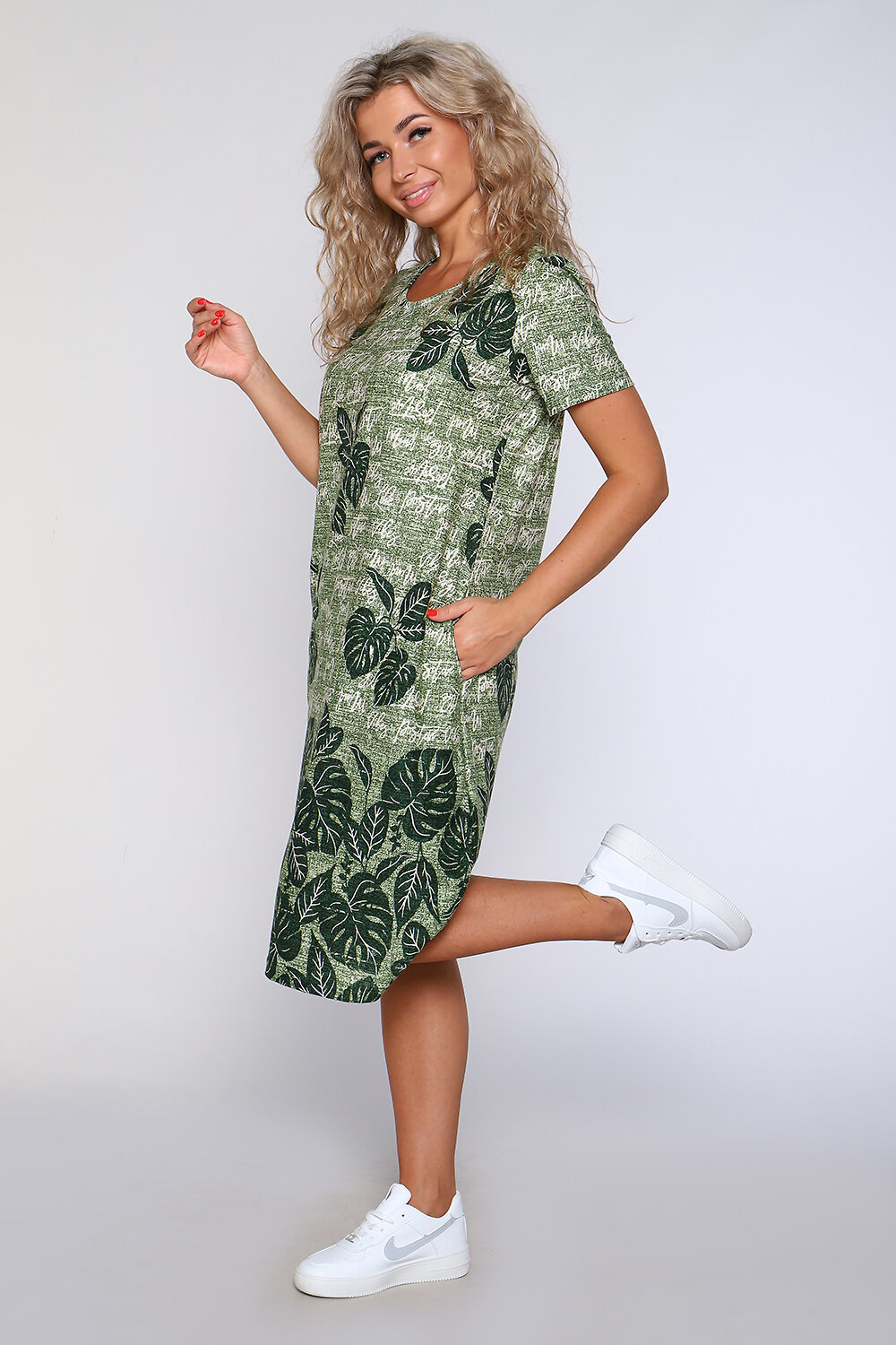 Натали Платье 580863 59127 зеленый