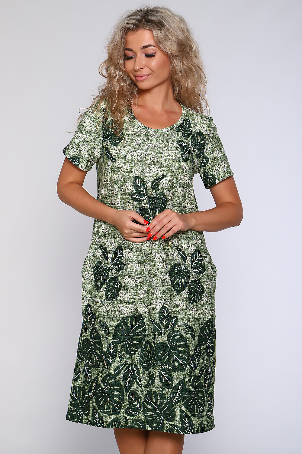 Натали Платье 580863 59127 зеленый