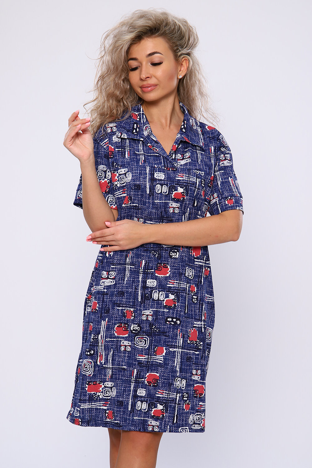 Натали Платье 580867 59111 синий