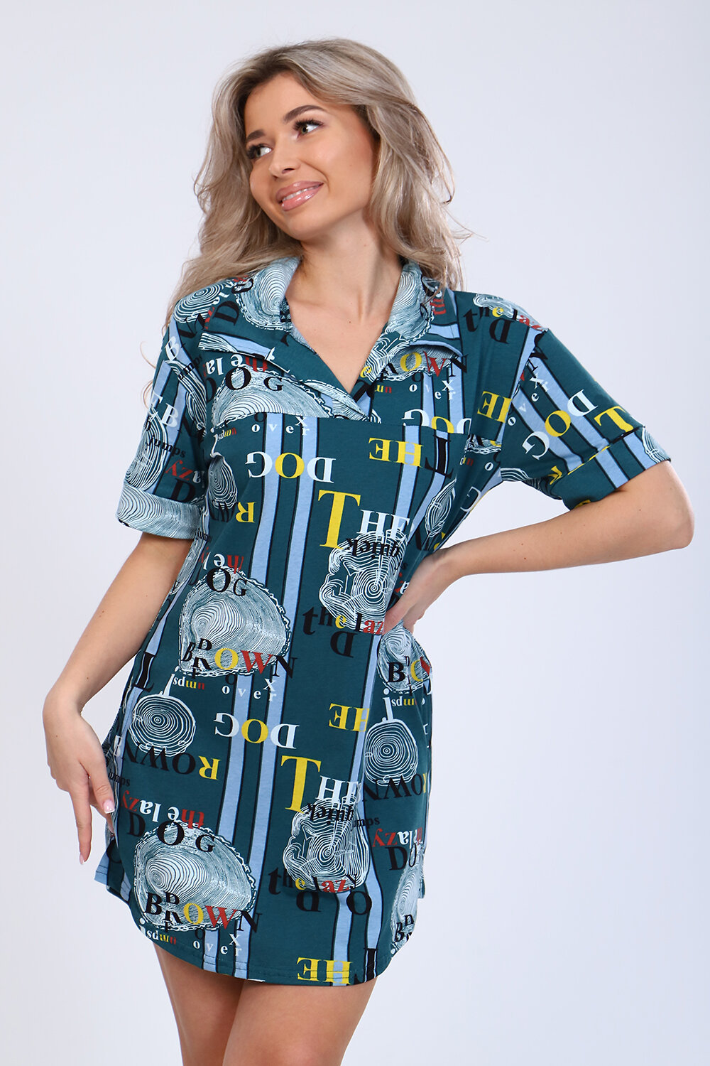 Натали Туника 580876 59074 зеленый