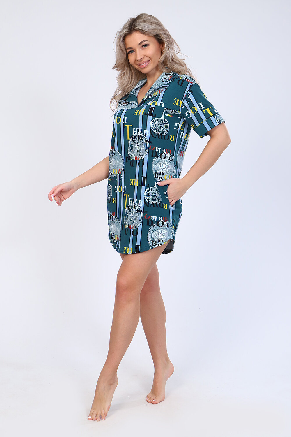 Натали Туника 580876 59074 зеленый