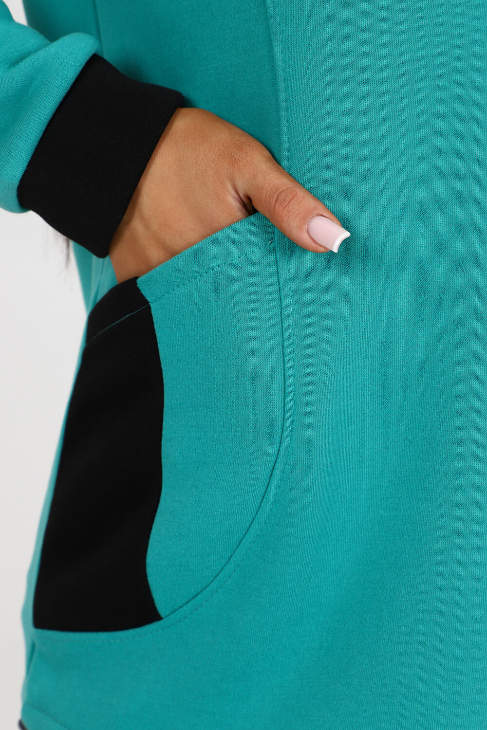 Натали Толстовка 580880 52223 бирюзовый