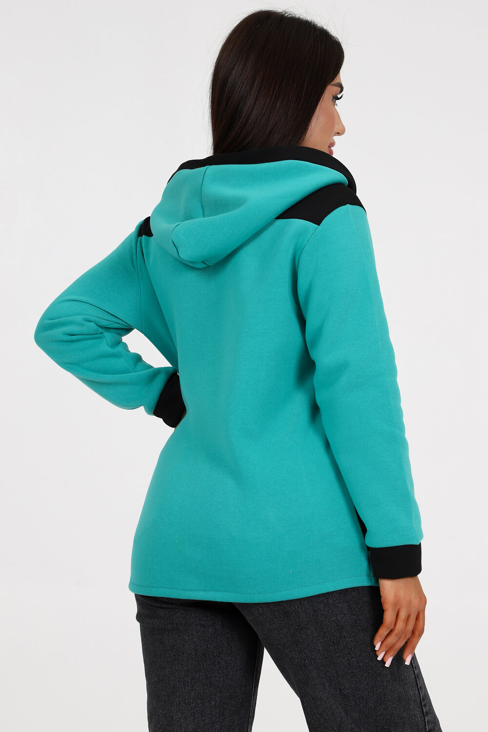 Натали Толстовка 580880 52223 бирюзовый