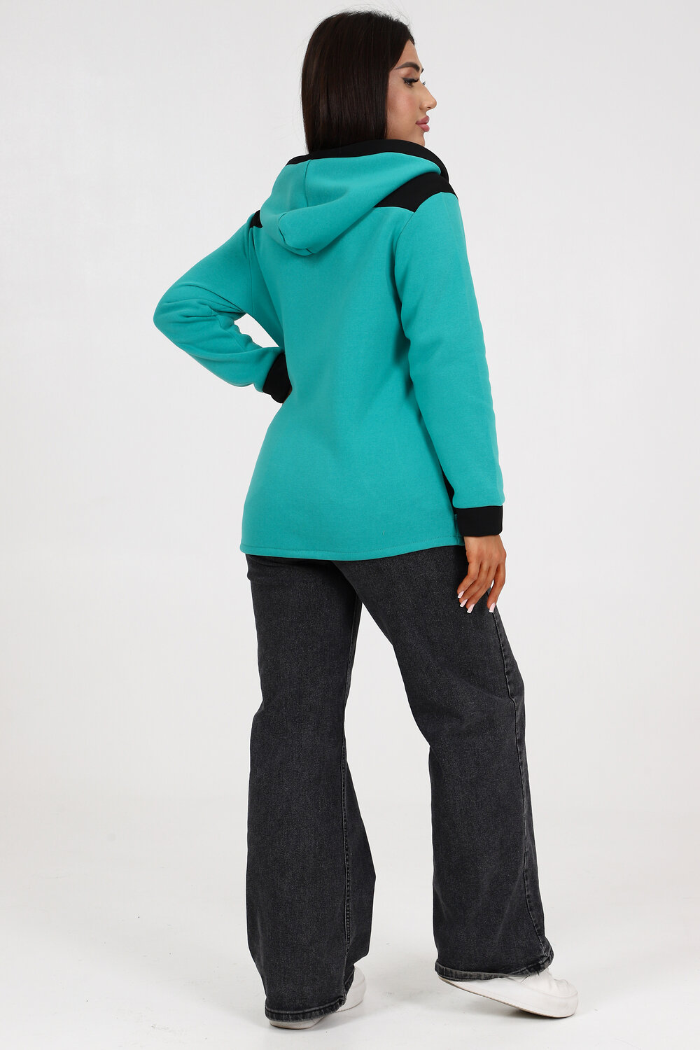 Натали Толстовка 580880 52223 бирюзовый