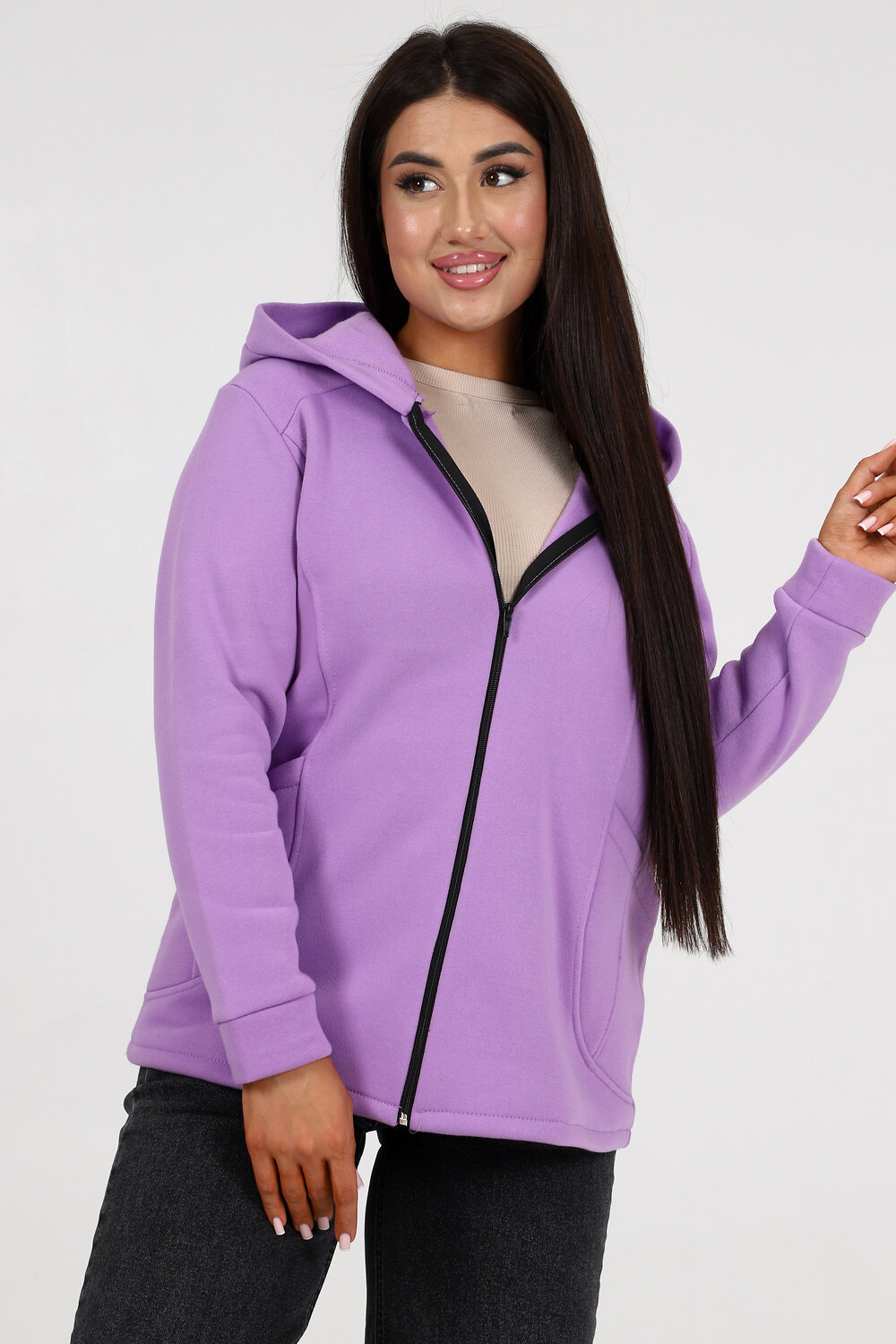 Натали Толстовка 580885 52223 сиреневый