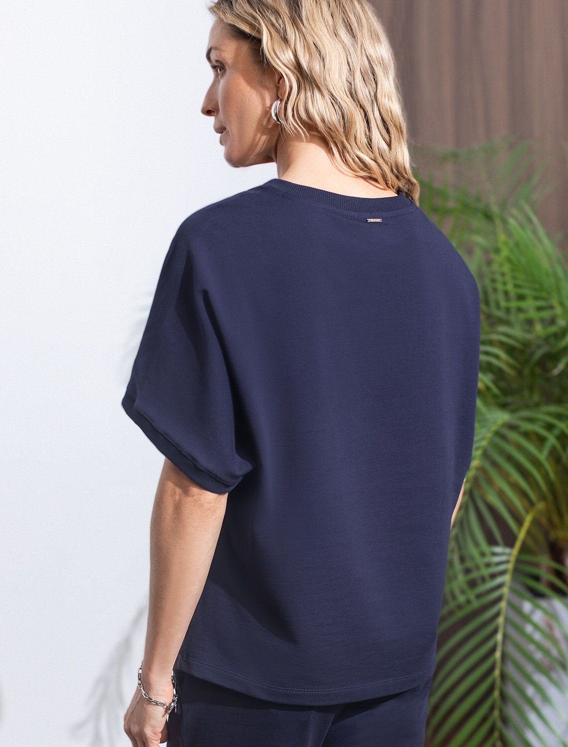 VILATTE Футболка 580902 D49.074 т.синий