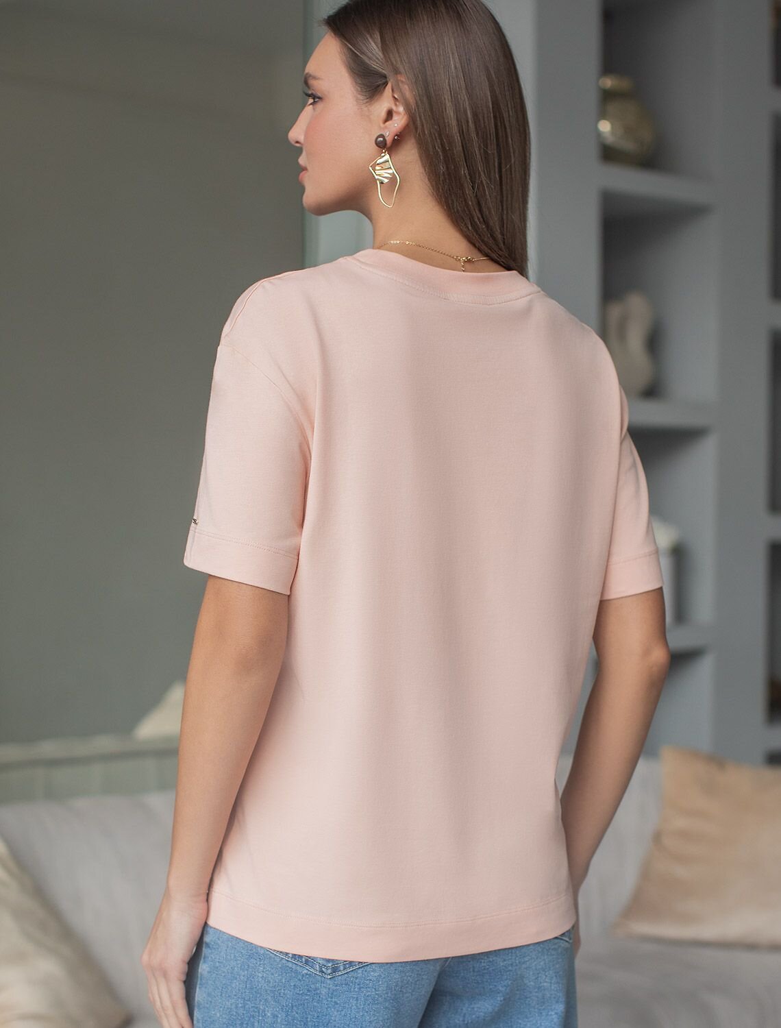 VILATTE Футболка 580910 D49.144 пудра