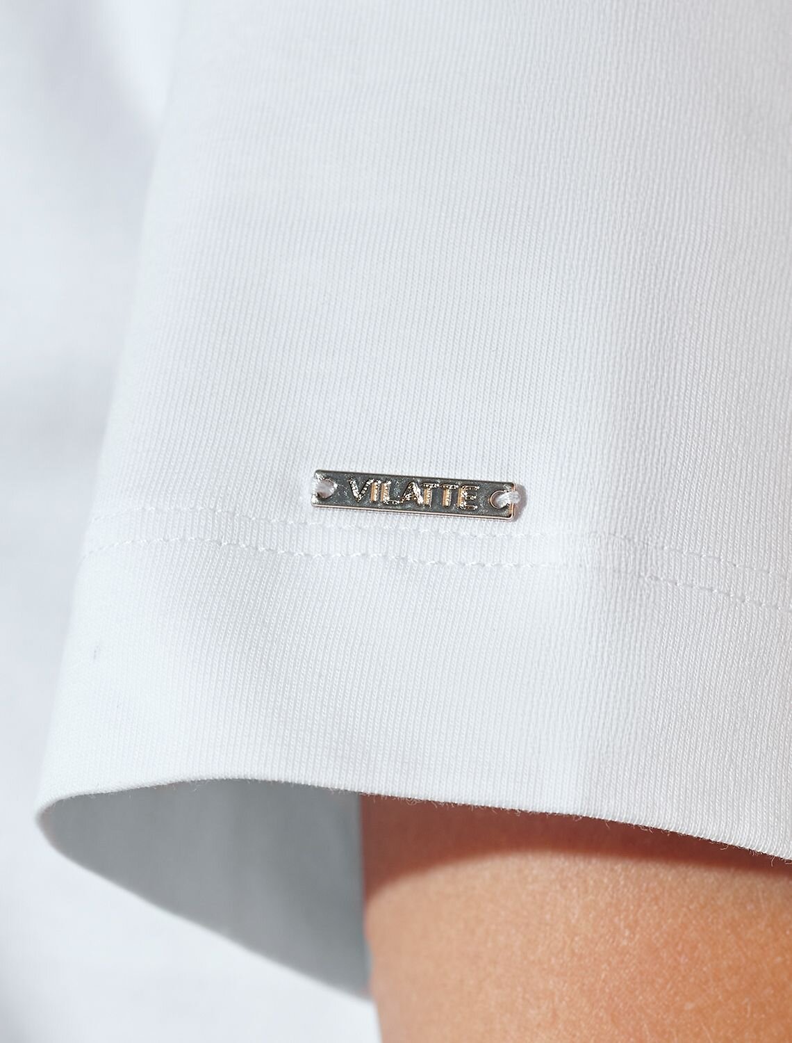 VILATTE Футболка 580915 D49.145 белый_абстракция