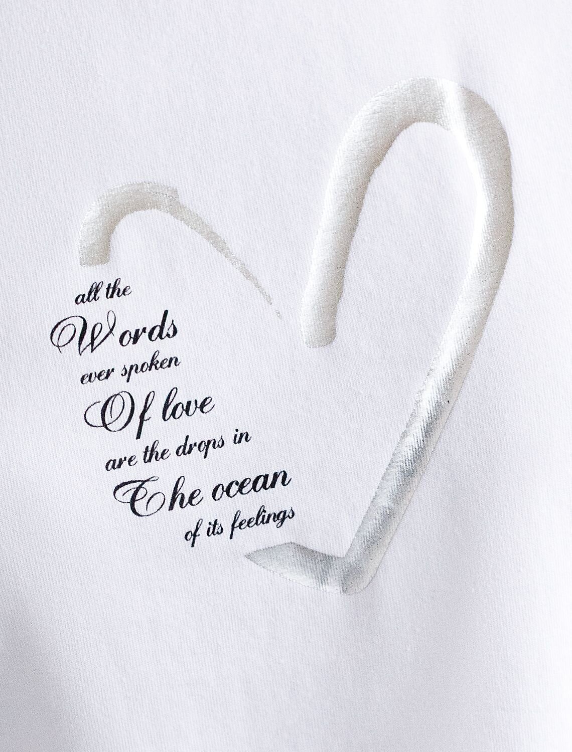 VILATTE Футболка 580924 D49.146 белый_сердце