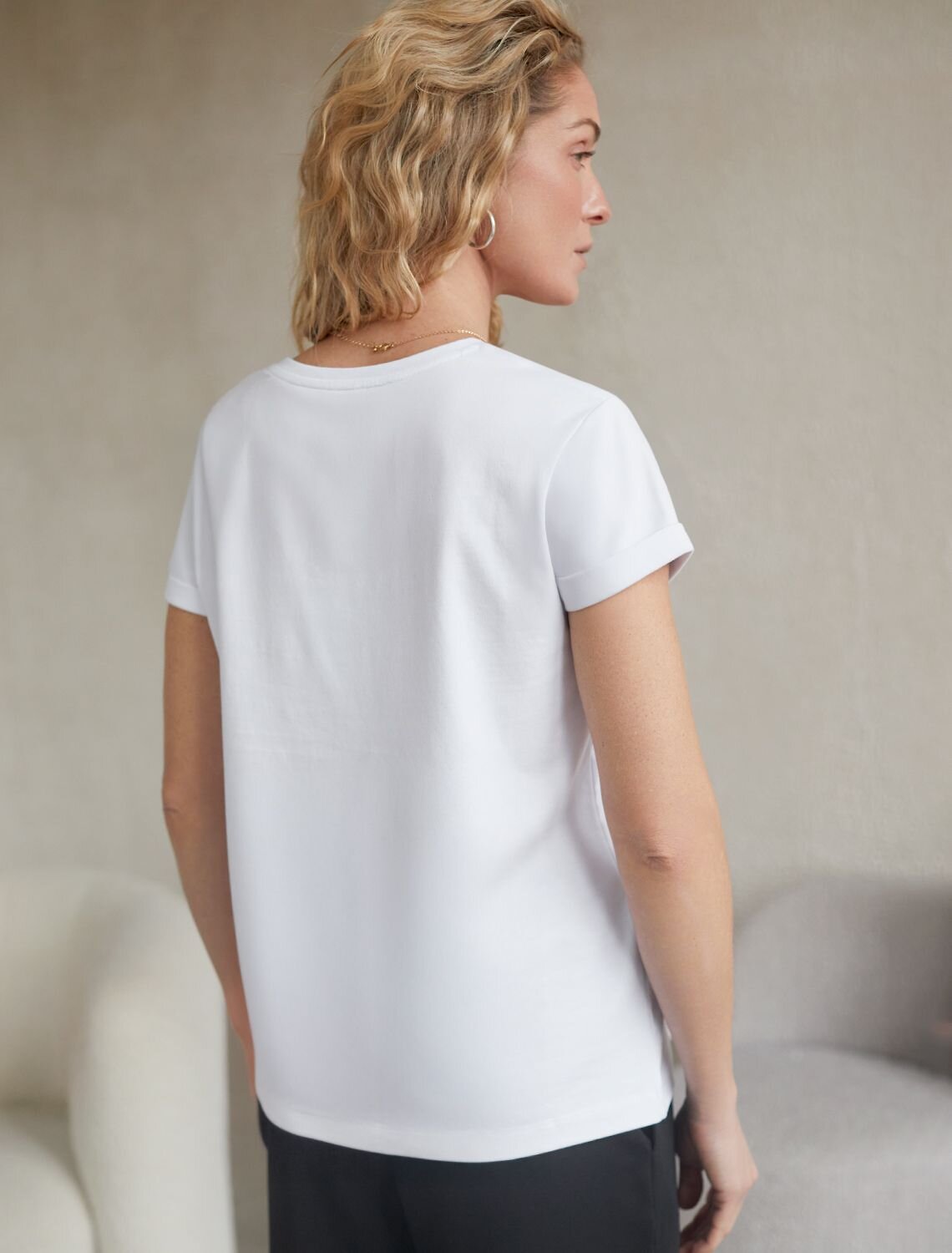 VILATTE Футболка 580924 D49.146 белый_сердце