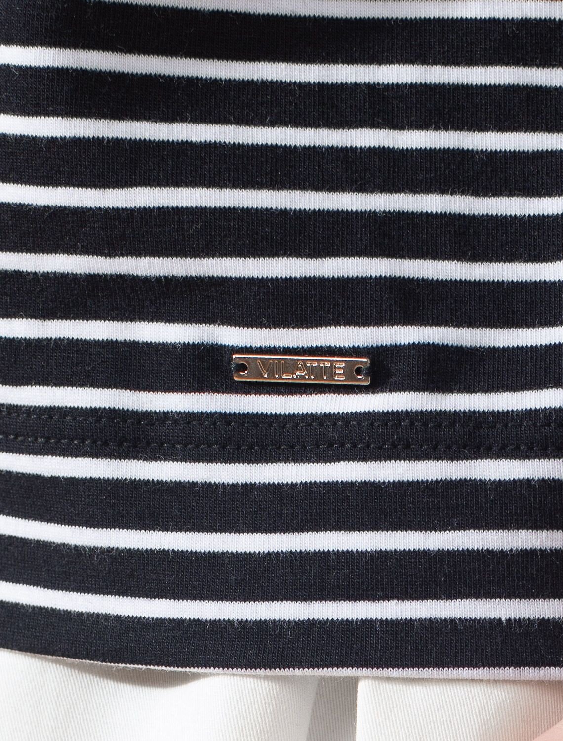 VILATTE Джемпер 580939 D49.149 черный-белый