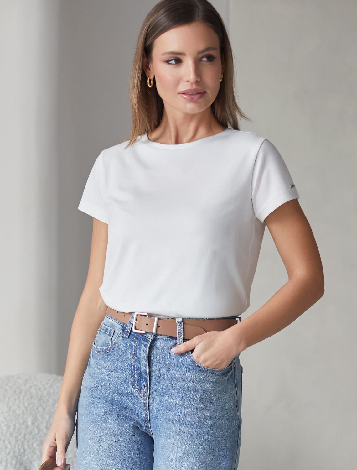 VILATTE Футболка 580940 D49.155 белый