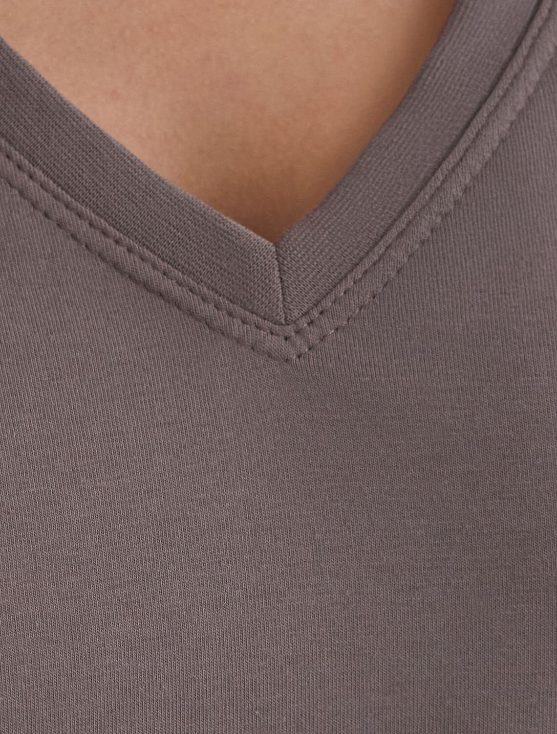 VILATTE Футболка 580948 D49.156 кофе