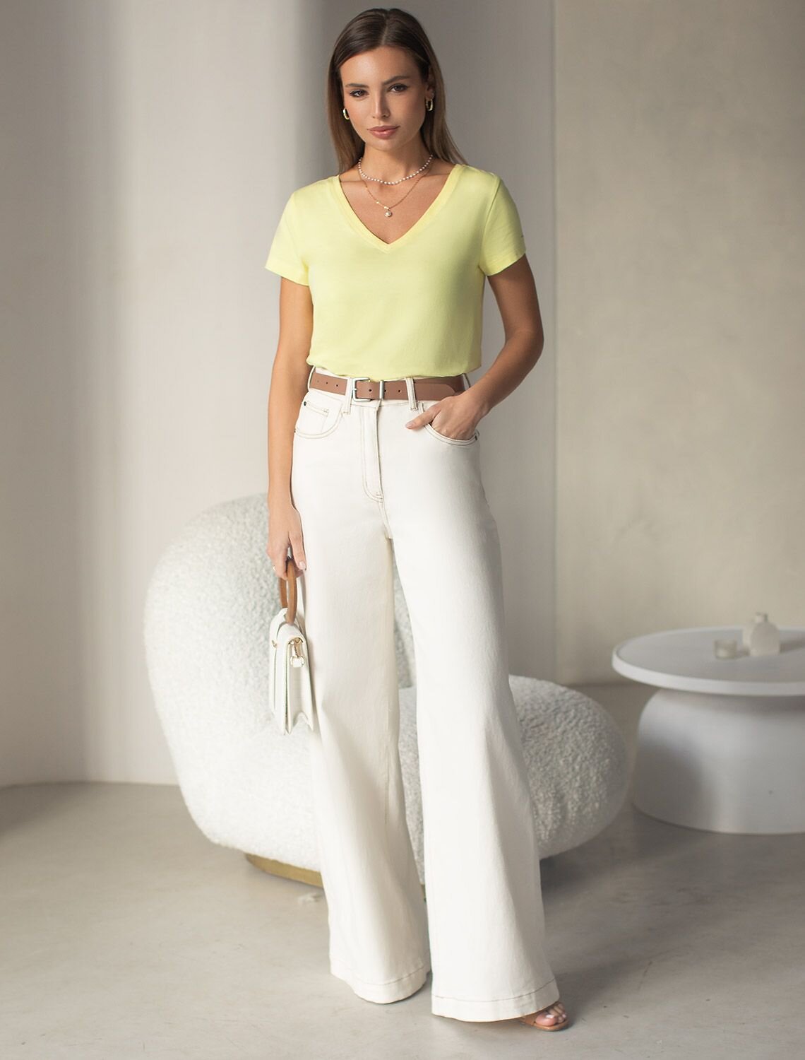 VILATTE Футболка 580950 D49.156 лимонный