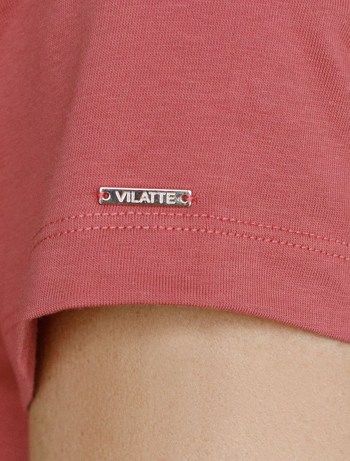 VILATTE Футболка 580953 D49.156 т.коралл