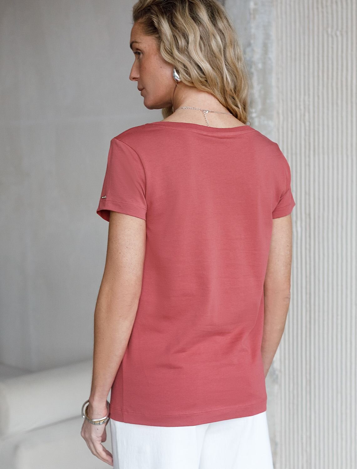 VILATTE Футболка 580953 D49.156 т.коралл