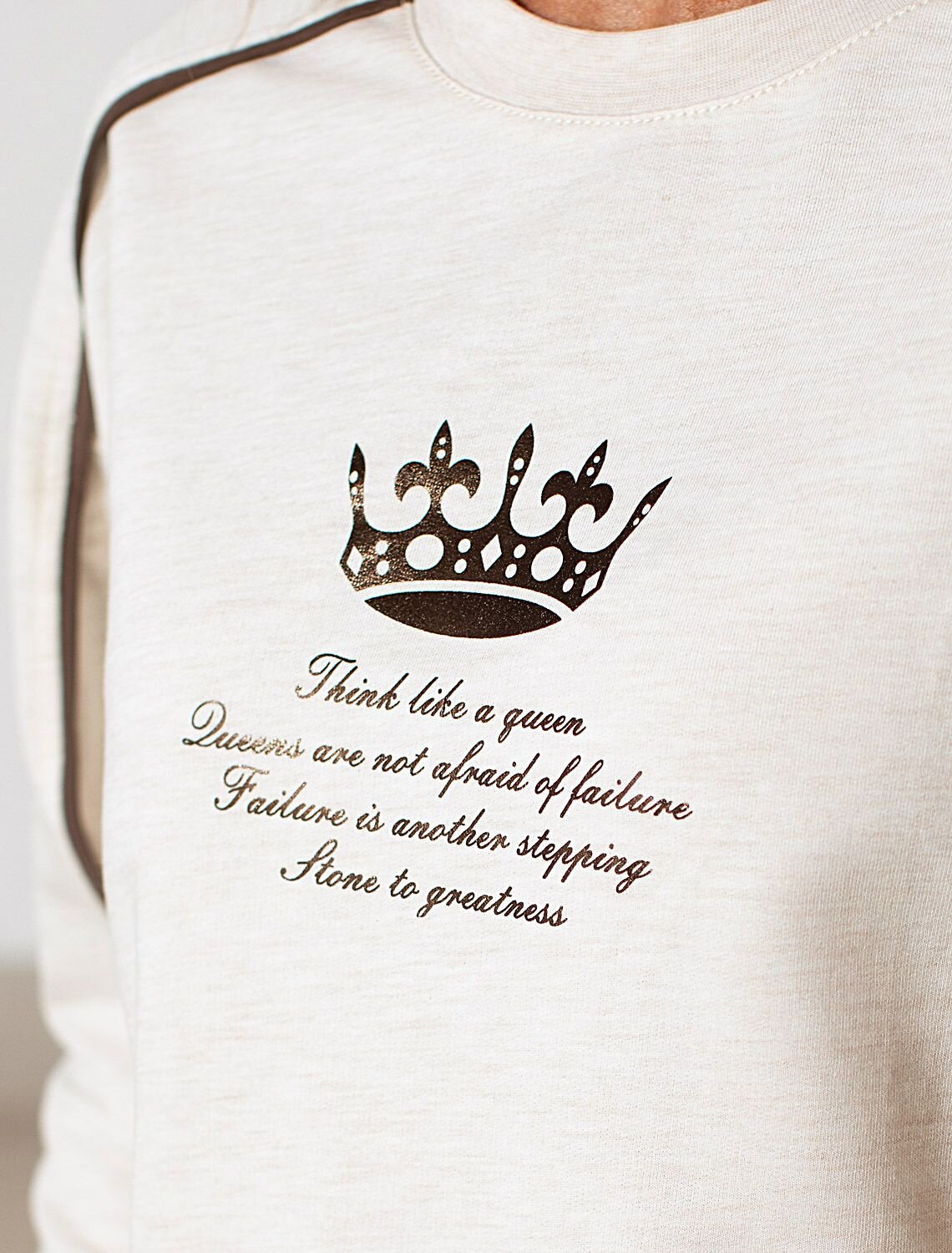 VILATTE Джемпер 580955 D49.161 овсяный меланж_queen