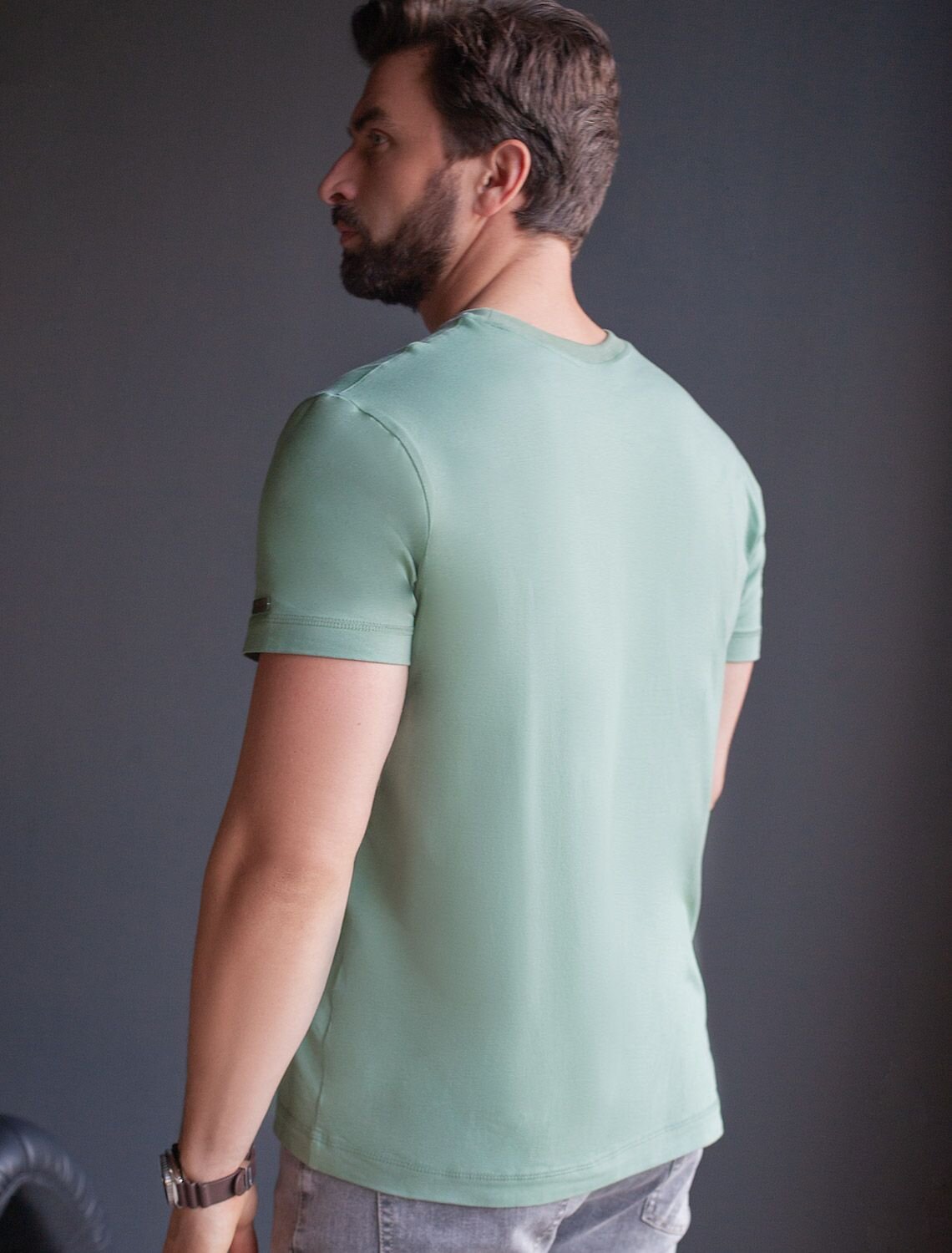 VILATTE Футболка 580960 U49.068 св.оливковый_компас