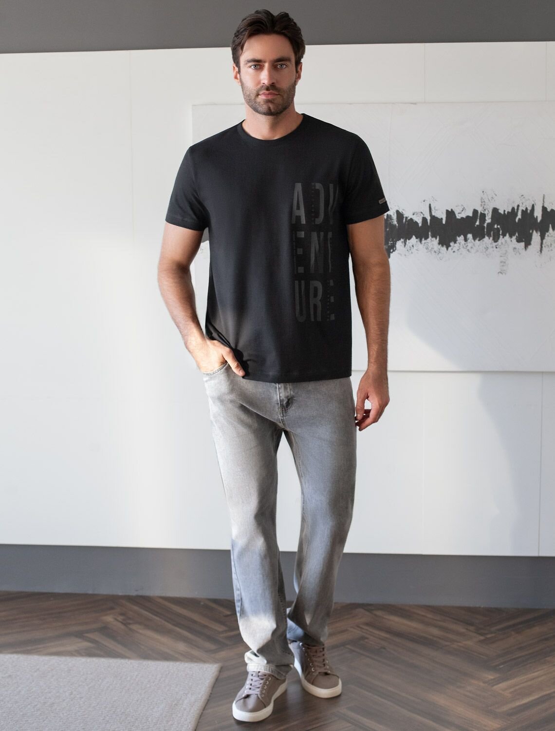 VILATTE Футболка 580961 U49.068 черный_adventure