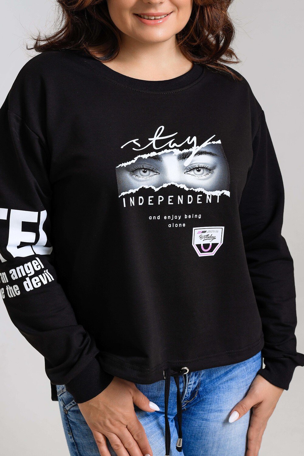 Натали Свитшот 580969 50519 черный