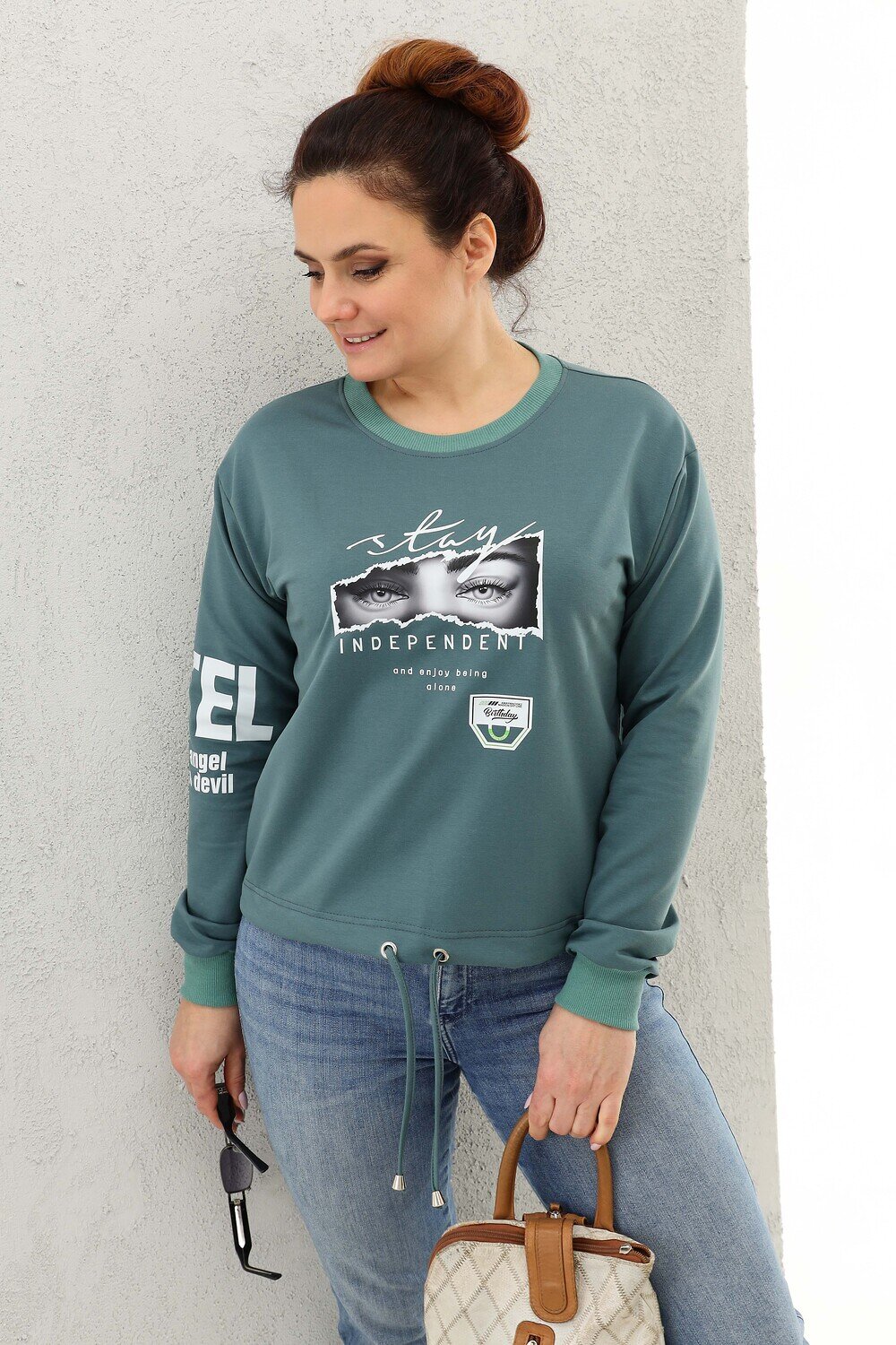 Натали Свитшот 580977 50519 оливки