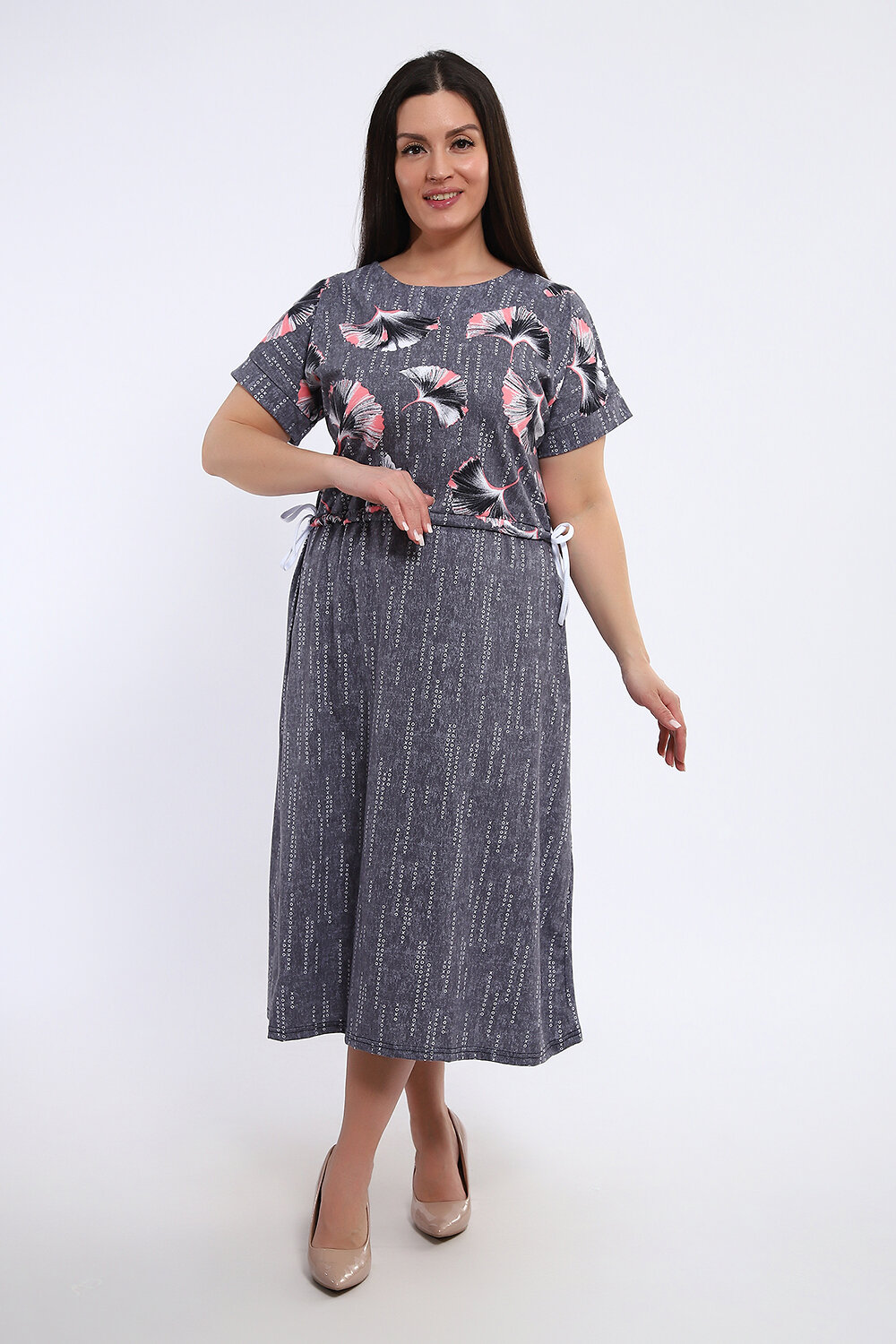 Натали Платье 580982 24250 серый