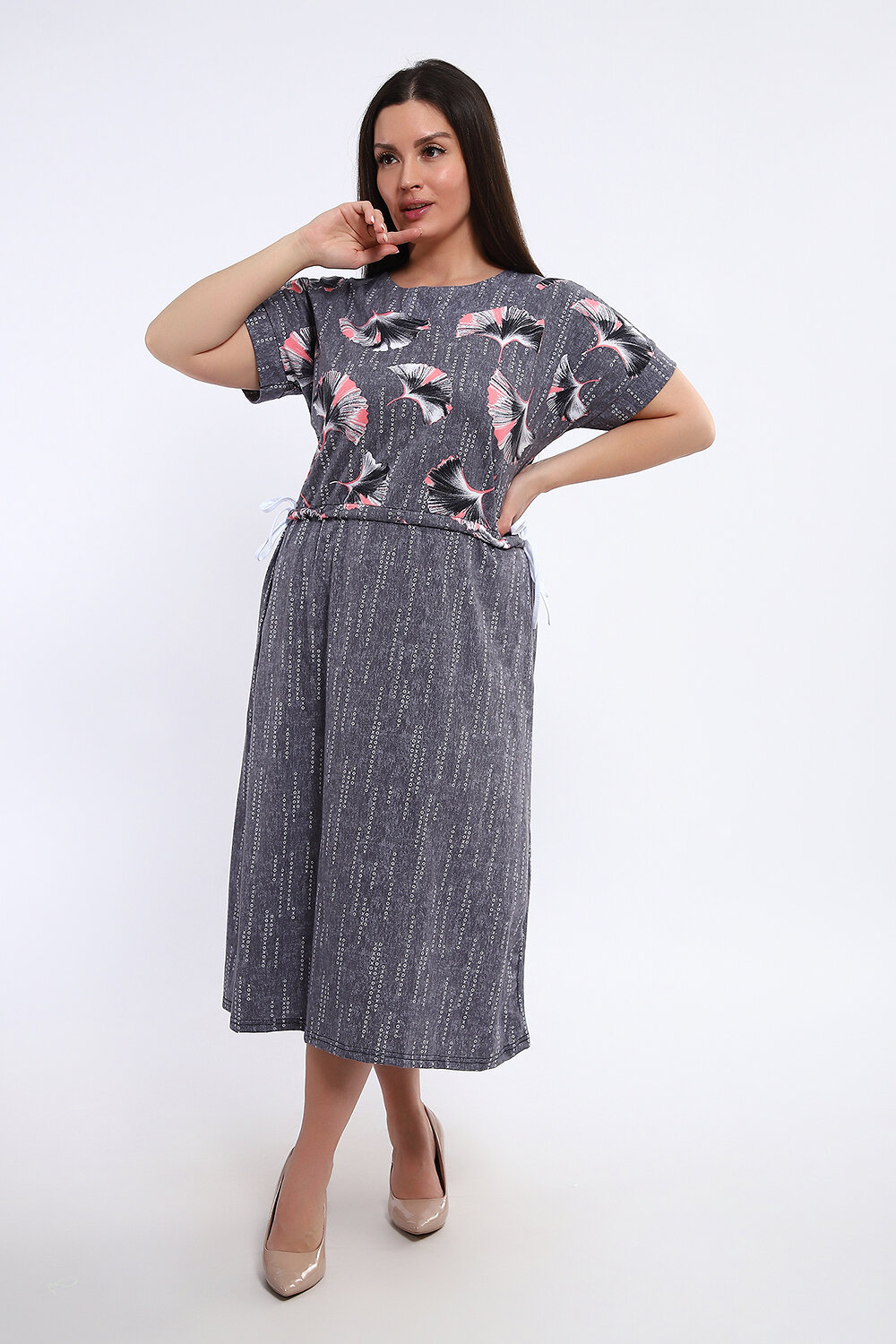 Натали Платье 580982 24250 серый
