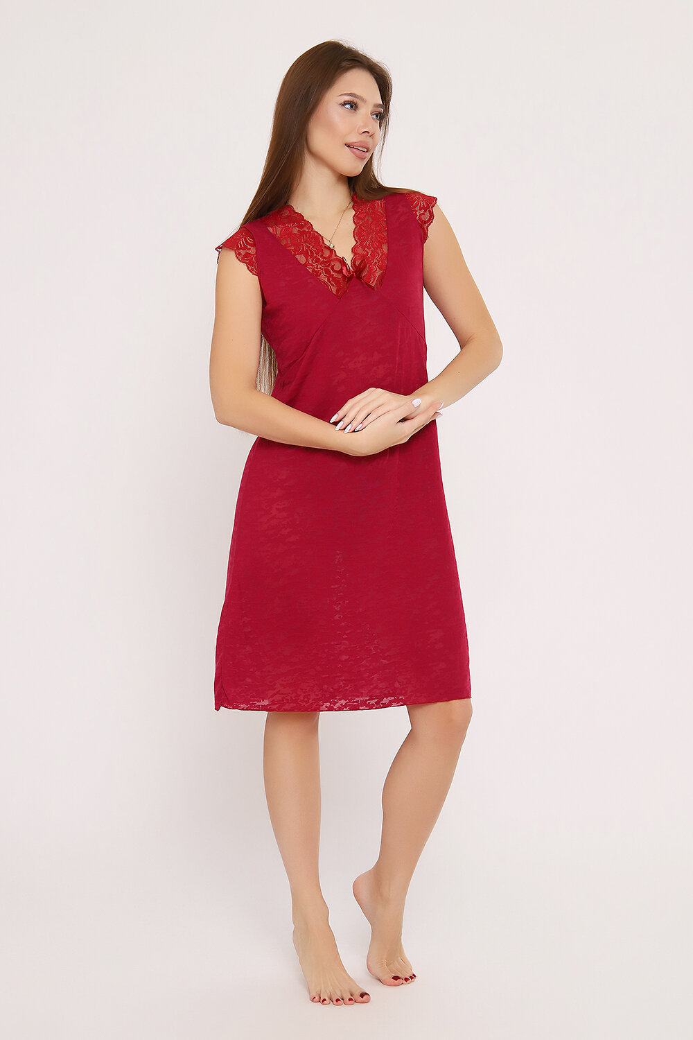 Натали Сорочка 580997 Сорочка Ноктюрн бордо