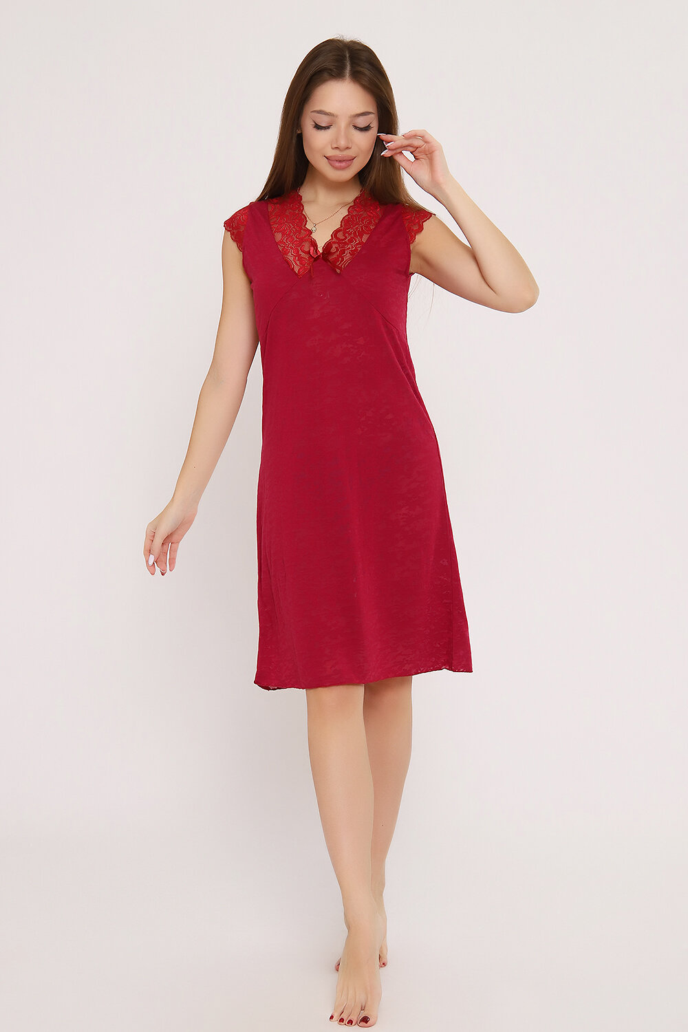 Натали Сорочка 580997 Сорочка Ноктюрн бордо