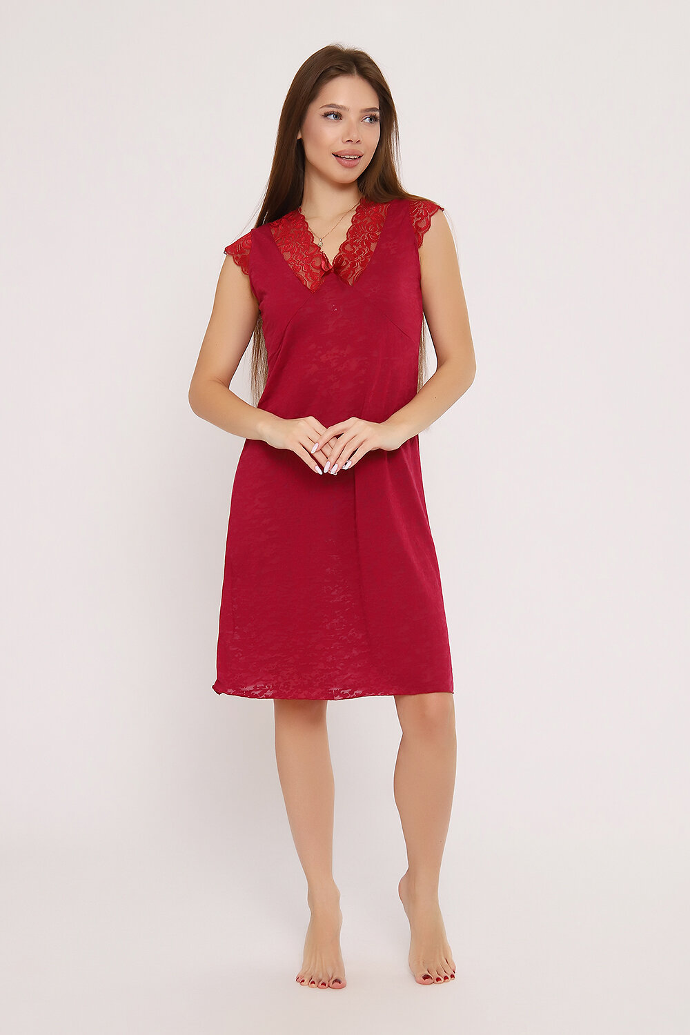 Натали Сорочка 580997 Сорочка Ноктюрн бордо