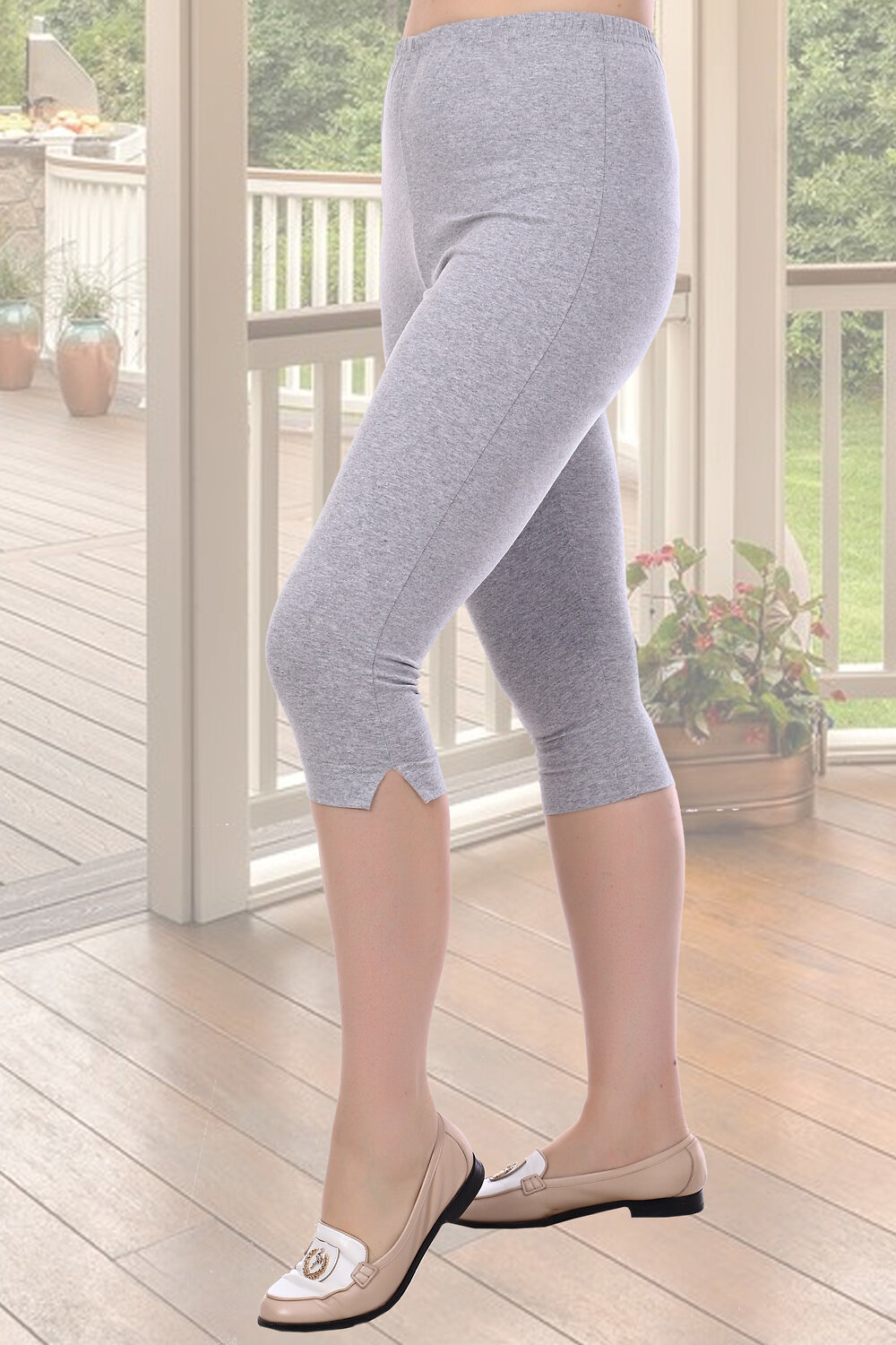 Натали Бриджи 581003 Бриджи Леброн серый меланж