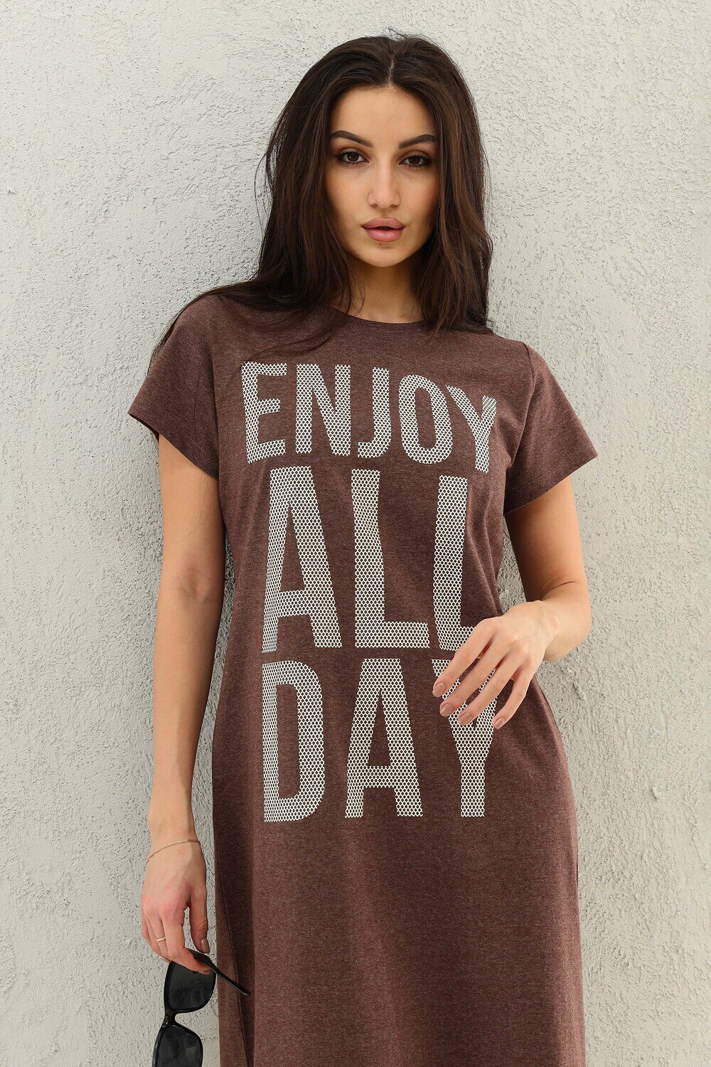 Натали Платье 581012 50558 коричневый