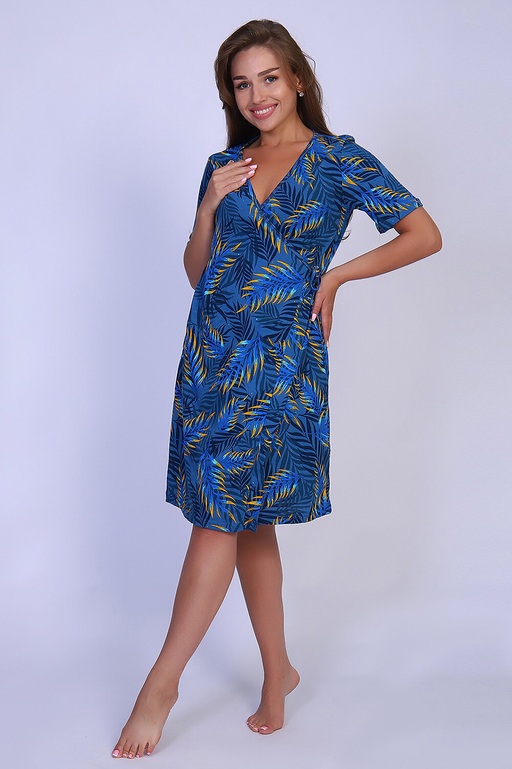 Натали Халат 581028 59162 синий