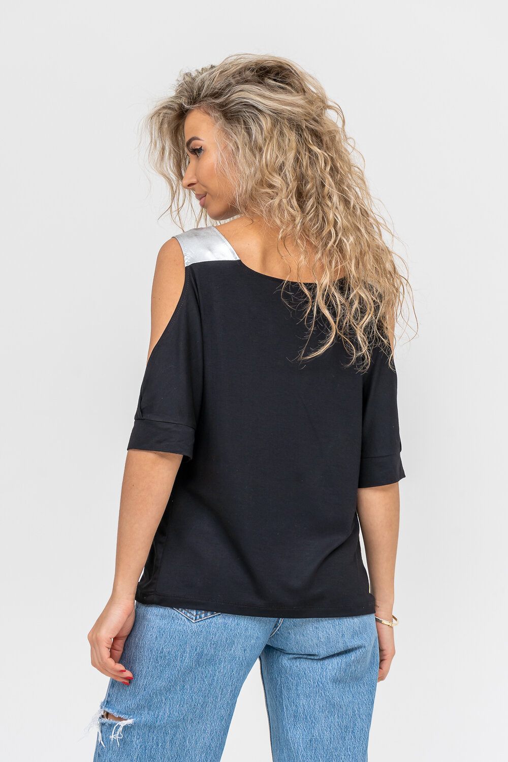 Натали Туника 581045 36508 черный+серебро