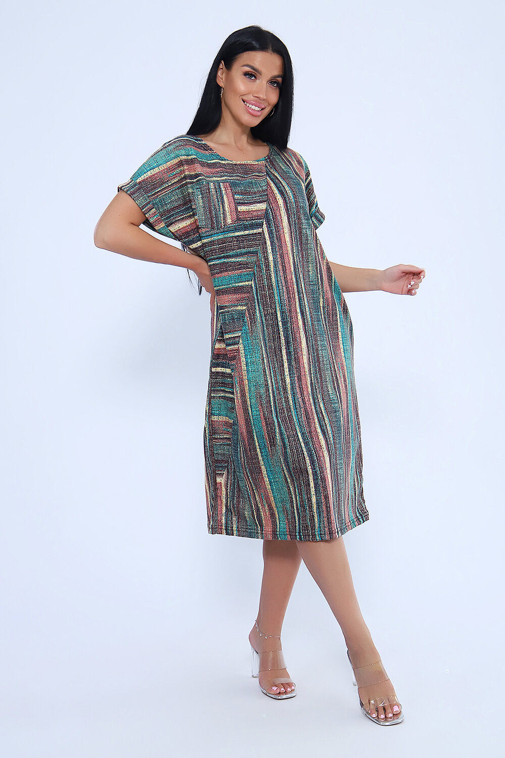 Натали Платье 581053 24223 коричневый