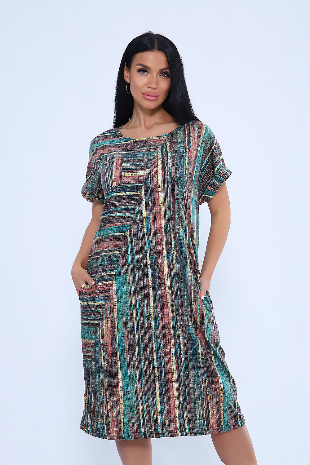 Натали Платье 581053 24223 коричневый